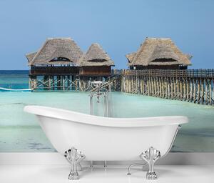 Fototapeta Maledivy, chaty u vody Materiál: Vliesová, Rozměry: 200 x 140 cm
