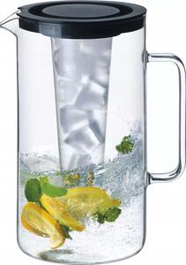 Džbán BOHEMIA CRISTAL černý 2L vložka na led plast