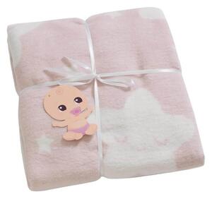 Růžová dětská deka 120x100 cm Star - Minimalist Cushion Covers