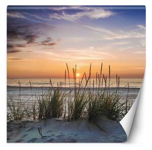 Fototapeta Dovolená krajina - moře, duny, pláž, západ slunce Materiál: Vliesová, Rozměry: 100 x 100 cm