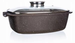 Banquet Pekáč s nepřilnavým povrchem Premium Dark Brown 39,5 x 22 x 11 cm s poklicí s aroma knobem