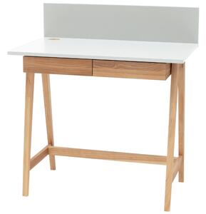 Bílý lakovaný pracovní stůl RAGABA LUKA 85 x 50 cm