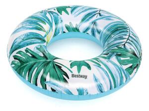 Nafukovací kolo Bestway 36237 modré, s listy 119 cm