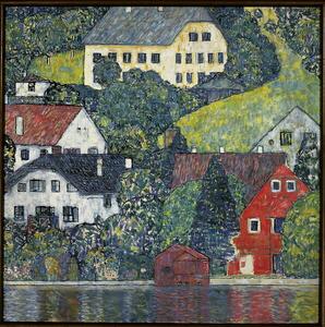 Klimt, Gustav - Obrazová reprodukce Houses at Unterach on the Attersee, (40 x 40 cm)