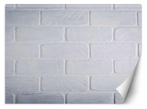 Fototapeta Bílá designová cihlová zeď Materiál: Vliesová, Rozměry: 200 x 140 cm