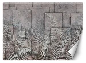 Fototapeta Listy v šedé barvě Materiál: Vliesová, Rozměry: 200 x 140 cm