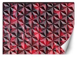 Fototapeta Červená geometrie Materiál: Vliesová, Rozměry: 200 x 140 cm