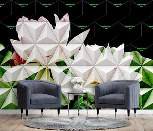 Fototapeta Geometrický lotosový květ Materiál: Vliesová, Rozměry: 200 x 140 cm