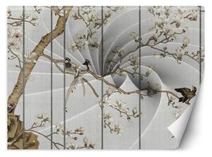 Fototapeta Ptáci na stromě Materiál: Vliesová, Rozměry: 200 x 140 cm