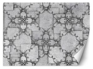 Fototapeta Orientální vzor na šedém pozadí Materiál: Vliesová, Rozměry: 200 x 140 cm