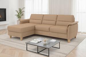 ROHOVÁ SEDAČKA, kůže, cappuccino Sit & More - Sedací soupravy, Online Only
