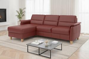 ROHOVÁ SEDAČKA, kůže, červenohnědá Sit & More - Sedací soupravy, Online Only