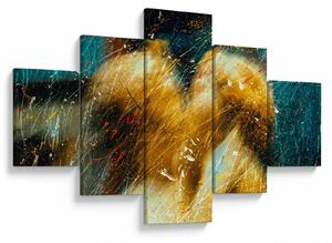 Obraz - Líbající se andělé (125x70 cm)
