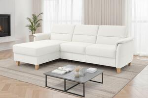 ROHOVÁ SEDAČKA, kůže, bílá Sit & More - Sedací soupravy, Online Only