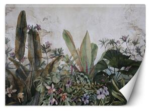 Fototapeta Exotické listy, monstera malované akvarelem Materiál: Vliesová, Rozměry: 200 x 140 cm