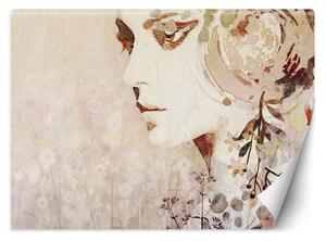 Fototapeta Abstraktní tvář ženy v podzimních barvách Materiál: Vliesová, Rozměry: 200 x 140 cm