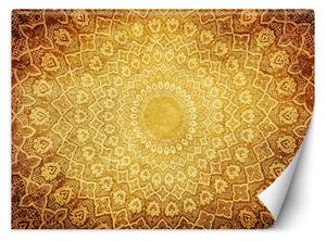 Fototapeta Orientální zlatá mandala Materiál: Vliesová, Rozměry: 254 x 184 cm