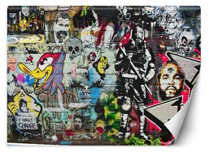 Fototapeta Graffiti - barevný pouliční styl Materiál: Vliesová, Rozměry: 200 x 140 cm