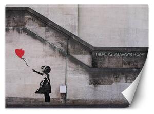Fototapeta Dívka s balónem, Banksy, graffiti Materiál: Vliesová, Rozměry: 200 x 140 cm
