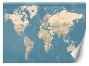 Fototapeta Politická mapa světa Materiál: Vliesová, Rozměry: 200 x 140 cm