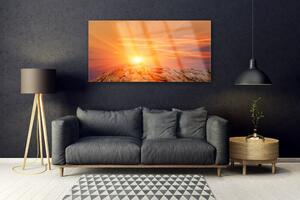 Akrylový obraz Slunce Nebe Hora Krajina 120x60 cm