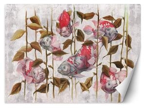 Fototapeta Červené ryby - japonský koi kapr Materiál: Vliesová, Rozměry: 200 x 140 cm