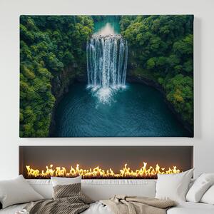 Obraz na plátně - Vodopády San Logres FeelHappy.cz Velikost obrazu: 210 x 140 cm