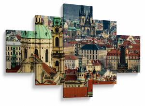 Obraz - Panorama Prahy (125x70 cm)