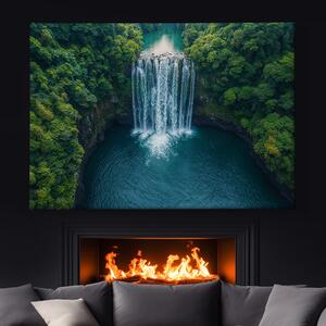 Obraz na plátně - Vodopády San Logres FeelHappy.cz Velikost obrazu: 210 x 140 cm