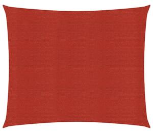 Stínící plachta 160 g/m² červená 3,6 x 3,6 m HDPE