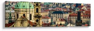 Obraz - Panorama Prahy (170x50 cm)