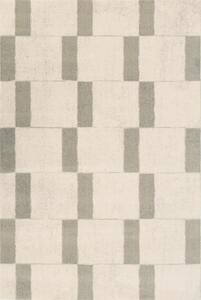Koberec vlněný Agnella Agnus Pavement Bialy Geometrický béžový krémový Rozměr: 133x195 cm