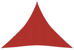 Plachta proti slunci 160 g/m² červená 4,5 x 4,5 x 4,5 m HDPE
