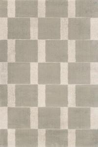 Koberec vlněný Agnella Agnus Pavement Geometrický šedý béžový Rozměr: 133x195 cm