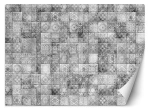 Fototapeta Šedé dlaždice, marocká mozaika s orientálním vzorem Materiál: Vliesová, Rozměry: 200 x 140 cm