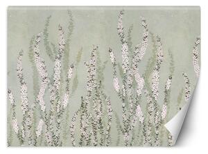 Fototapeta Zvonek ve tvaru malých květin na pozadí stěny Materiál: Vliesová, Rozměry: 200 x 140 cm