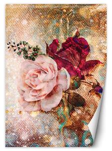 Fototapeta Dvě růžové růže Materiál: Vliesová, Rozměry: 100 x 140 cm