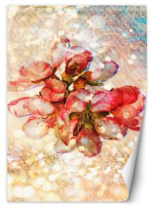 Fototapeta Červené třešňové květy Materiál: Vliesová, Rozměry: 100 x 140 cm