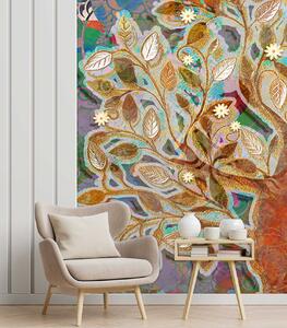 Fototapeta Zlatý kouzelný strom Materiál: Vliesová, Rozměry: 100 x 140 cm