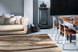 Kusový koberec vlněný Agnella Tempo Natural Creg hnědý Rozměr: 80x150 cm