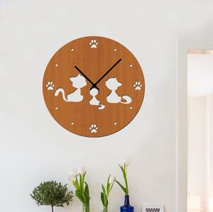 Dřevo života | Nástěnné hodiny KITTY | Barva: Javor | Velikost hodin: 35x35