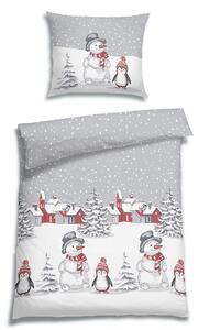 POVLEČENÍ, flanel, šedá, 140/200 cm Florella - Povlečení