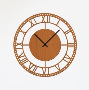 Dřevo života | Nástěnné dřevěné hodiny BIG BANG | Barva: Ořech | Velikost hodin: 35x35