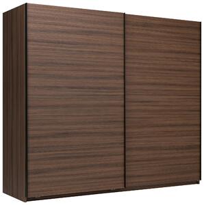 ŠATNÍ SKŘÍŇ S POSUVNÝMI DVEŘM, barvy vlašských ořechů, 250/211,5/61,5 cm P & B - Šatní skříně, Online Only