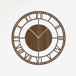 Dřevo života | Nástěnné dřevěné hodiny BIG BANG | Barva: Černá | Velikost hodin: 35x35
