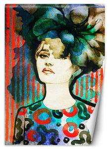Fototapeta Žena v klobouku Materiál: Vliesová, Rozměry: 100 x 140 cm