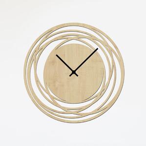 Dřevo života | Nástěnné hodiny NET | Barva: Světlý dub | Velikost hodin: 35x35