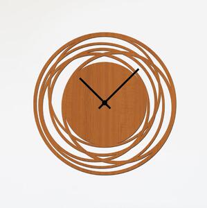 Dřevo života | Nástěnné hodiny NET | Barva: Ořech | Velikost hodin: 35x35