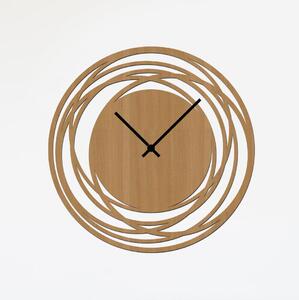 Dřevo života | Nástěnné hodiny NET | Barva: Ořech | Velikost hodin: 35x35