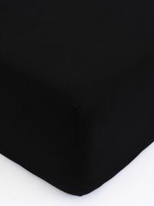 MK Lůžkoviny Jersey prostěradlo Classic 90 x 200 cm – černá